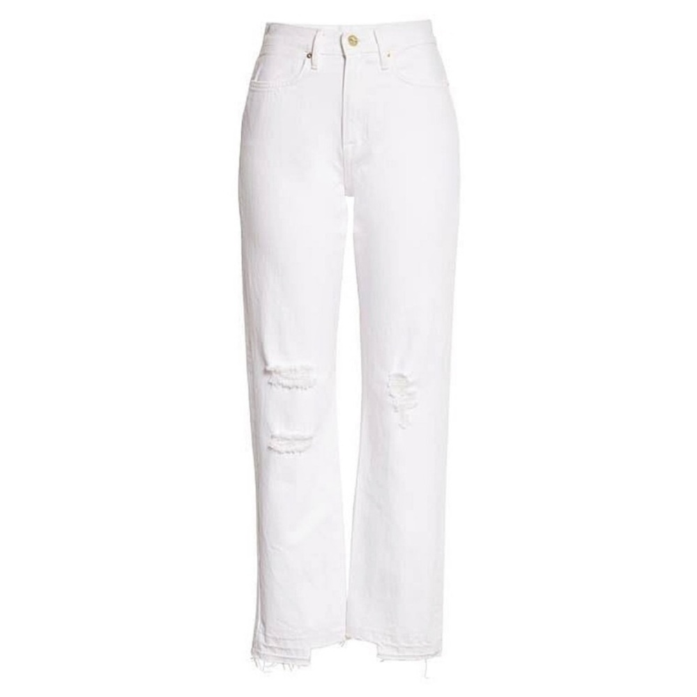 Frame Le Hollywood Crop 26 white distressed - Picture 10 of 10